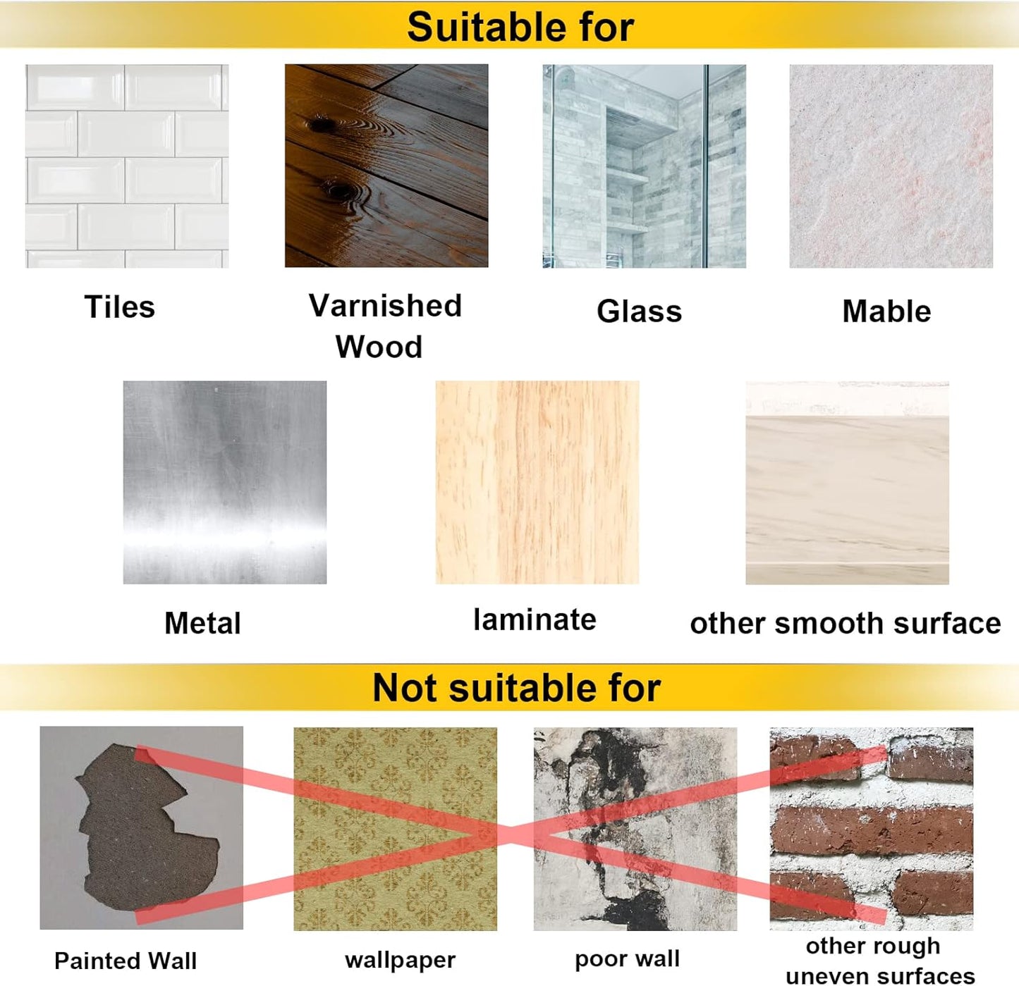 10-Pack Punch-Free Adhesive Wall Screws for Home & Kitchen