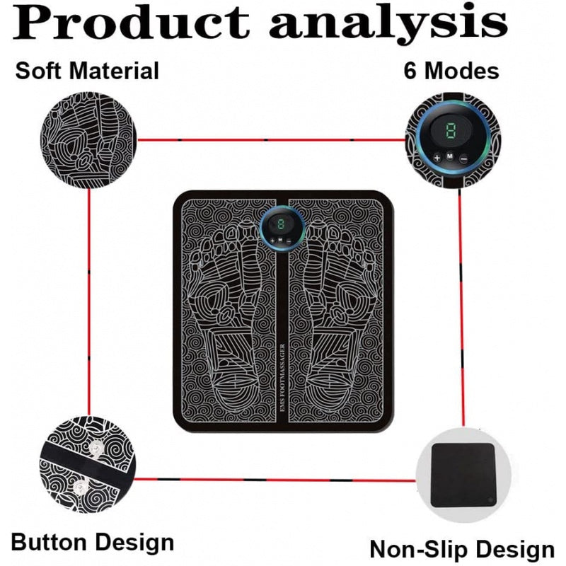 Smart EMS Foot Mat: Blood Circulation & Pain Relief