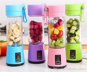Ultra-Portable 380ml Cordless Blender – Pro-Series 6-Blade USB Juicer