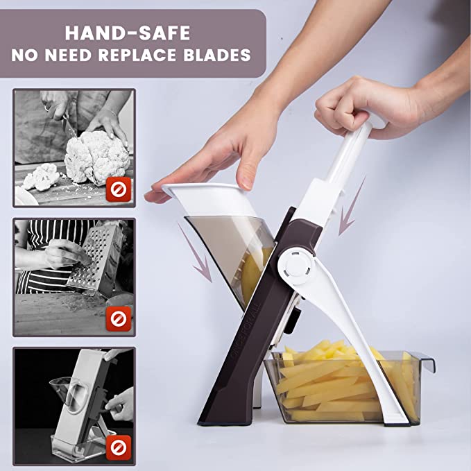 Safe-Cut Mandoline Slicer & Chopper
