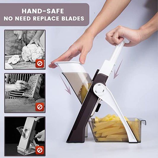 Safe-Cut Mandoline Slicer & Chopper