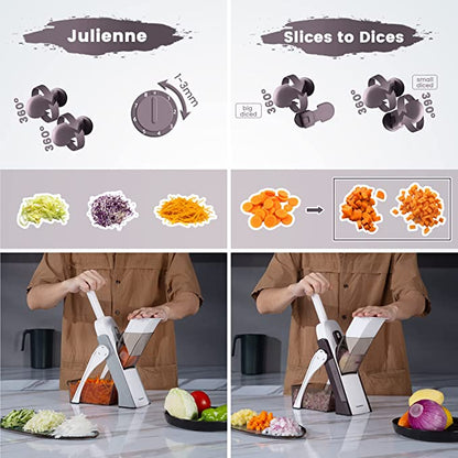 Safe-Cut Mandoline Slicer & Chopper