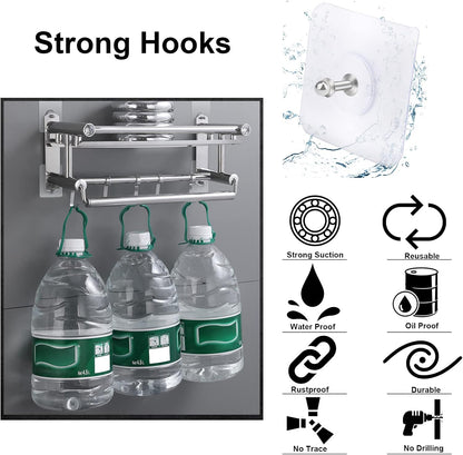 10-Pack Punch-Free Adhesive Wall Screws for Home & Kitchen