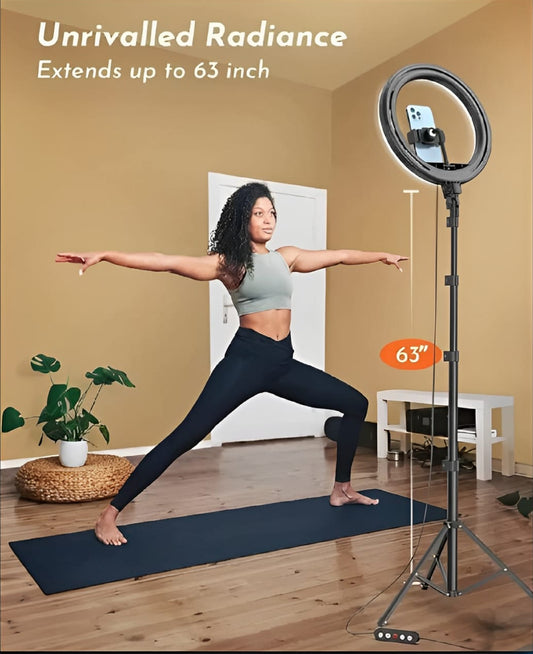 ProStream™ 26cm LED Ring Light – 7ft Tripod & Mobile Holder Set