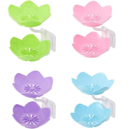 Self-Draining Lotus Soap Dish – Double Layer Waterproof Bathroom Soap Stand