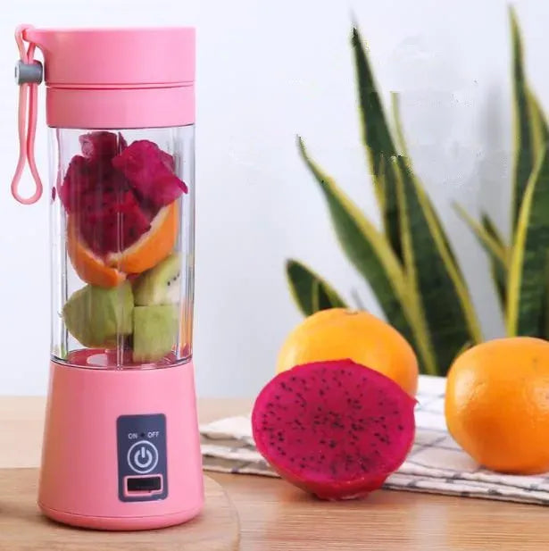 Ultra-Portable 380ml Cordless Blender – Pro-Series 6-Blade USB Juicer