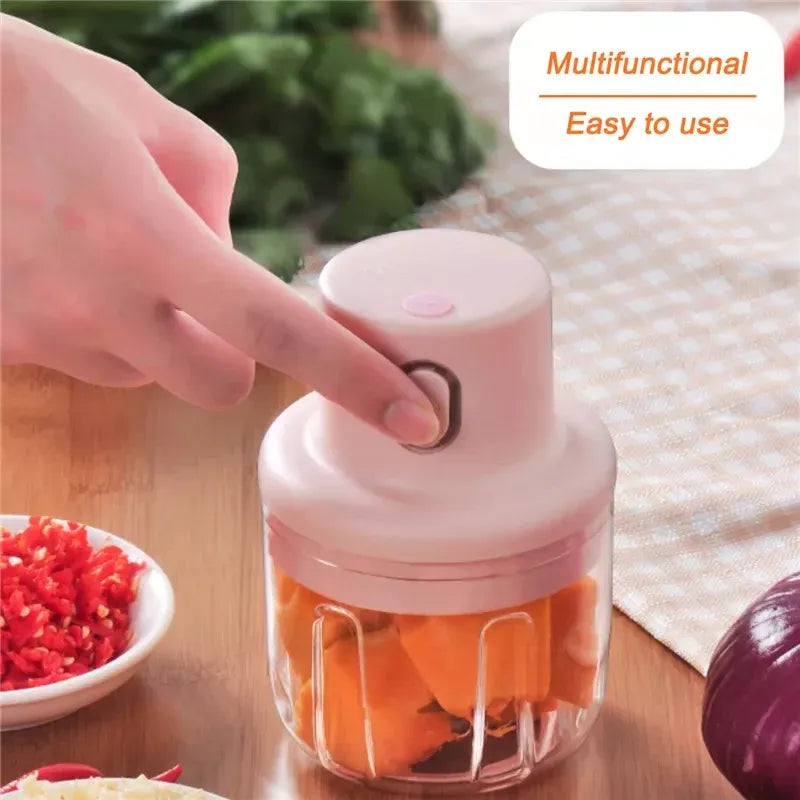Smart Mini Electric Garlic Chopper – Intelligent Wireless Food Processor & Grinder