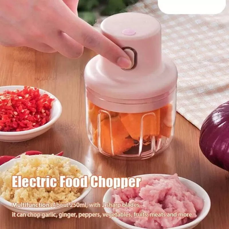 Smart Mini Electric Garlic Chopper – Intelligent Wireless Food Processor & Grinder