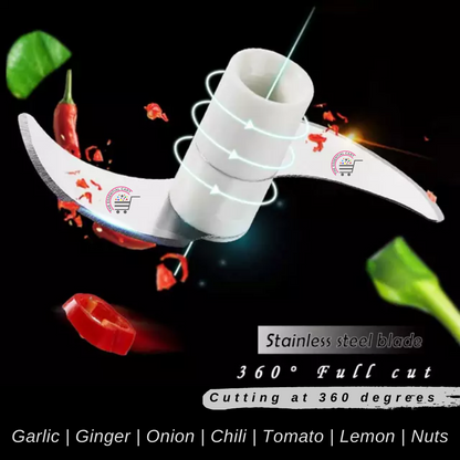 Mini Speedy Chopper – Manual Hand-Pull Food Processor & Vegetable Slicer