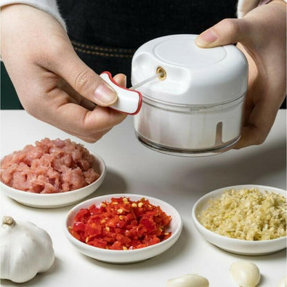 Mini Speedy Chopper – Manual Hand-Pull Food Processor & Vegetable Slicer