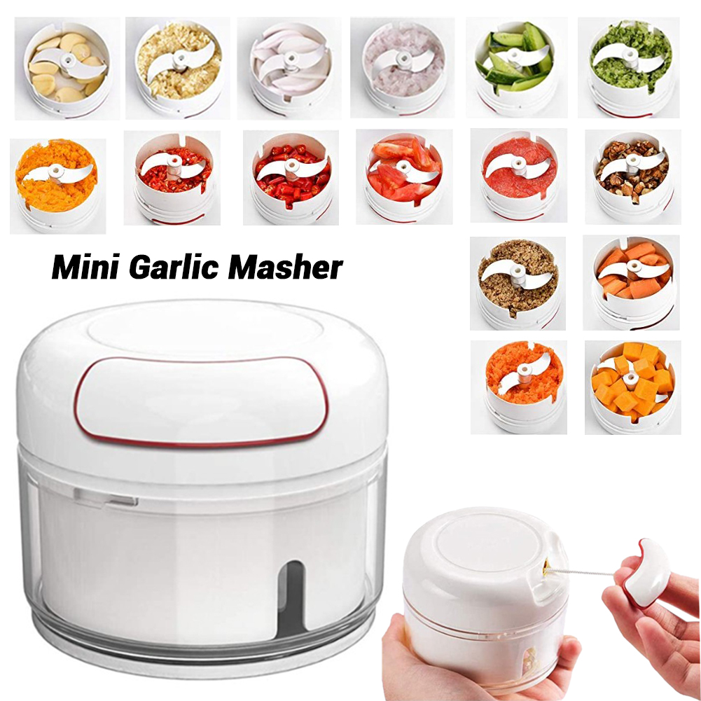 Mini Speedy Chopper – Manual Hand-Pull Food Processor & Vegetable Slicer