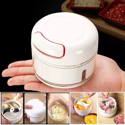Mini Speedy Chopper – Manual Hand-Pull Food Processor & Vegetable Slicer