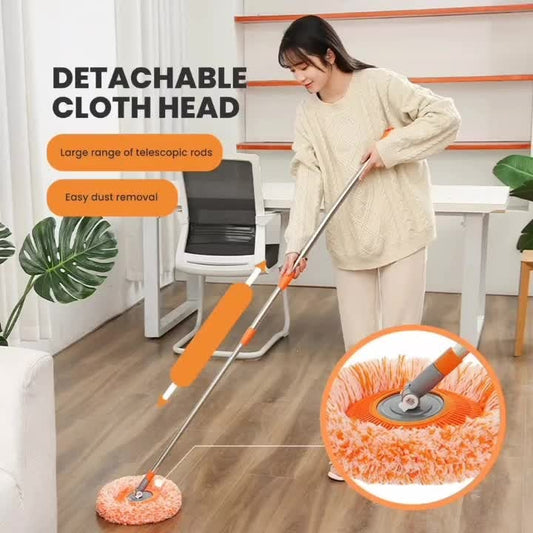 ApexClean™ 360° Rotating Microfiber Mop – Extendable Telescopic Floor Cleaner