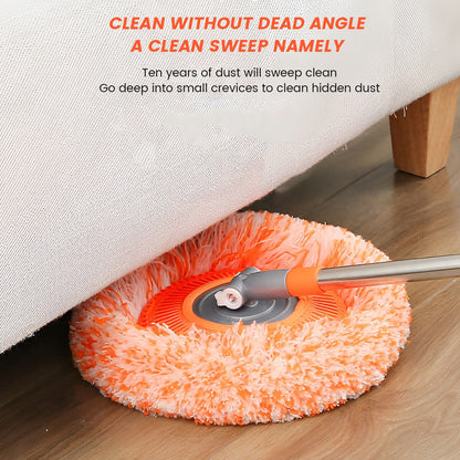 ApexClean™ 360° Rotating Microfiber Mop – Extendable Telescopic Floor Cleaner