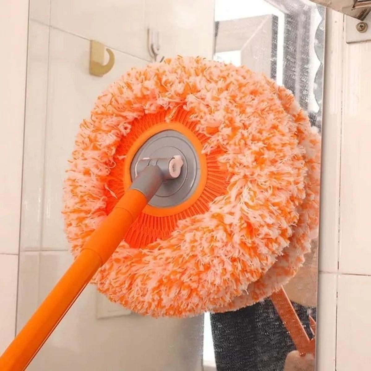 ApexClean™ 360° Rotating Microfiber Mop – Extendable Telescopic Floor Cleaner