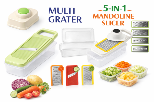 5-in-1 Multi-Grater & Slicer Box