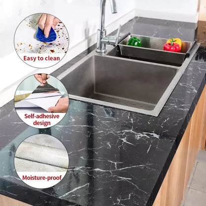 Waterproof Black Marble Countertop