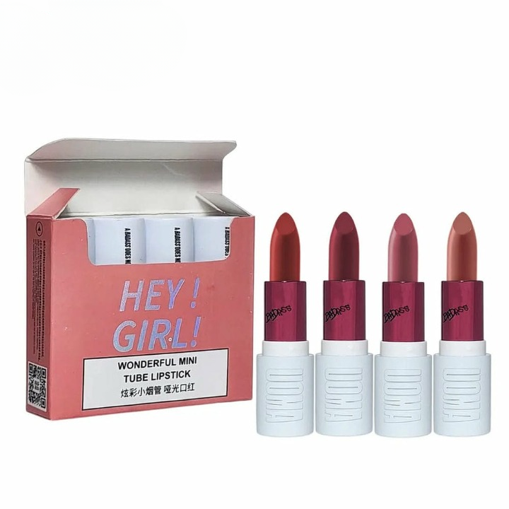 HengFang HeyGirl Mini Velvet Matte Lipstick Set