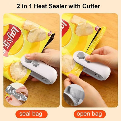 Portable Mini Heat Sealer – Handheld Rechargeable Sealing Machine for Plastic Bags