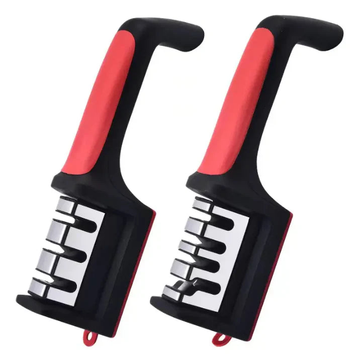 3-in-1 Diamond Coated Knife Sharpener Set with Ceramic Peeler