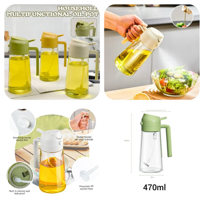 2-in-1 Premium Oil Spray & Pour Bottle