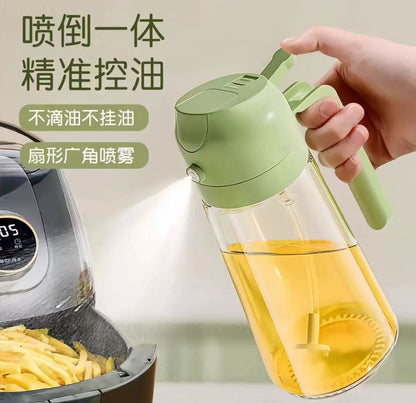2-in-1 Premium Oil Spray & Pour Bottle