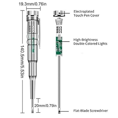 Intelligent LED Voltage Tester Pen (24V-250V) – Professional Electrician Screwdriver & Circuit Tester