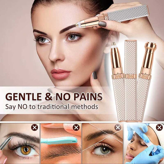 2-in-1 Flawless Hair Remover & Eyebrow Trimmer