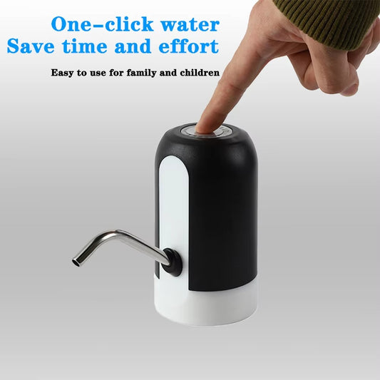 Automatic USB Rechargeable Water Pump – Electric One-Touch Bottle Dispenser