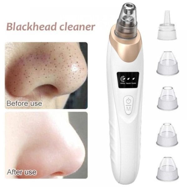 Professional Electric Blackhead Remover – 5-in-1 Vacuum Acne & Pore Cleaner