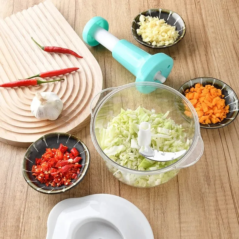 1.5L Manual Push Chopper – Multipurpose Food Processor