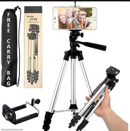 3.5ft Adjustable Tripod Stand for Mobile & Camera with Bag | M