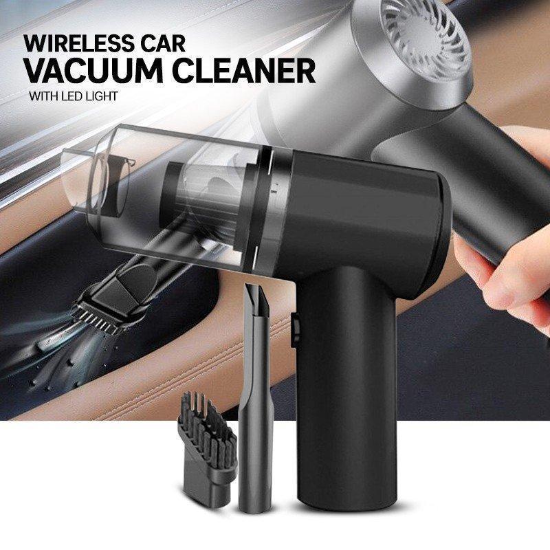 High-Power Portable Wireless Car Vacuum Cleaner with LED Light | M