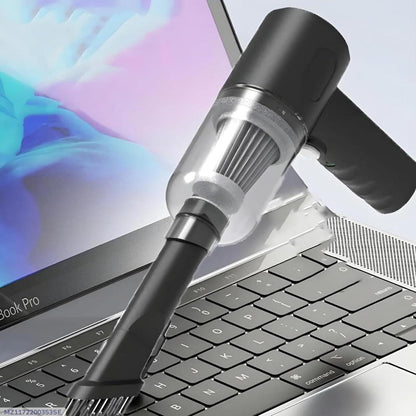 High-Power Portable Wireless Car Vacuum Cleaner with LED Light | M
