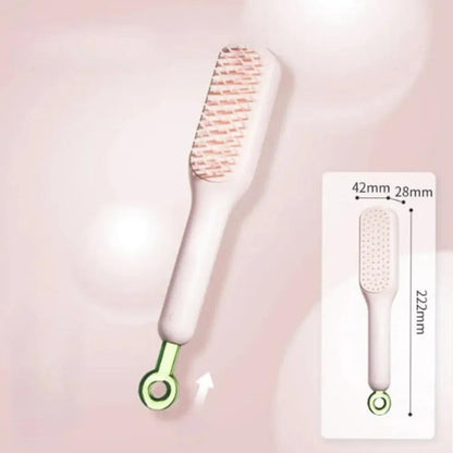 Self-Cleaning Hair Brush for Tangle-Free Grooming| M