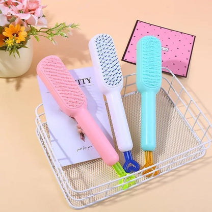 Self-Cleaning Hair Brush for Tangle-Free Grooming| M