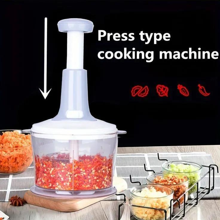 9-in-1 Premium Manual Push Chopper & Vegetable Cutter - 2000ML | M
