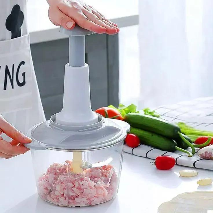 9-in-1 Premium Manual Push Chopper & Vegetable Cutter - 2000ML | M