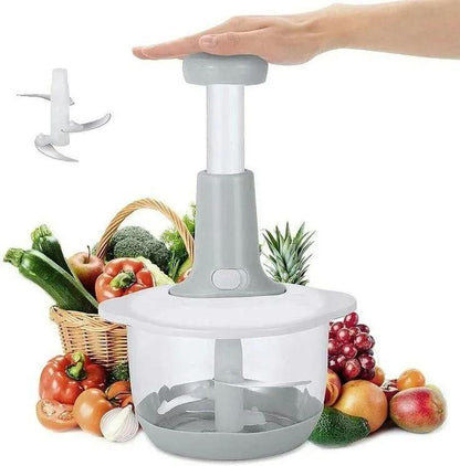 9-in-1 Premium Manual Push Chopper & Vegetable Cutter - 2000ML | M