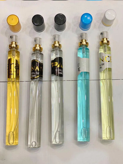 J. Pen 5Pcs Unisex Long Lasting Pocket Perfume Set - Black | M