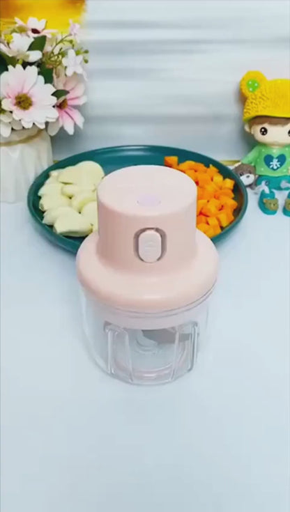 Smart Mini Electric Garlic Chopper – Intelligent Wireless Food Processor & Grinder